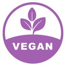 Logo showing that the product is certified vegan